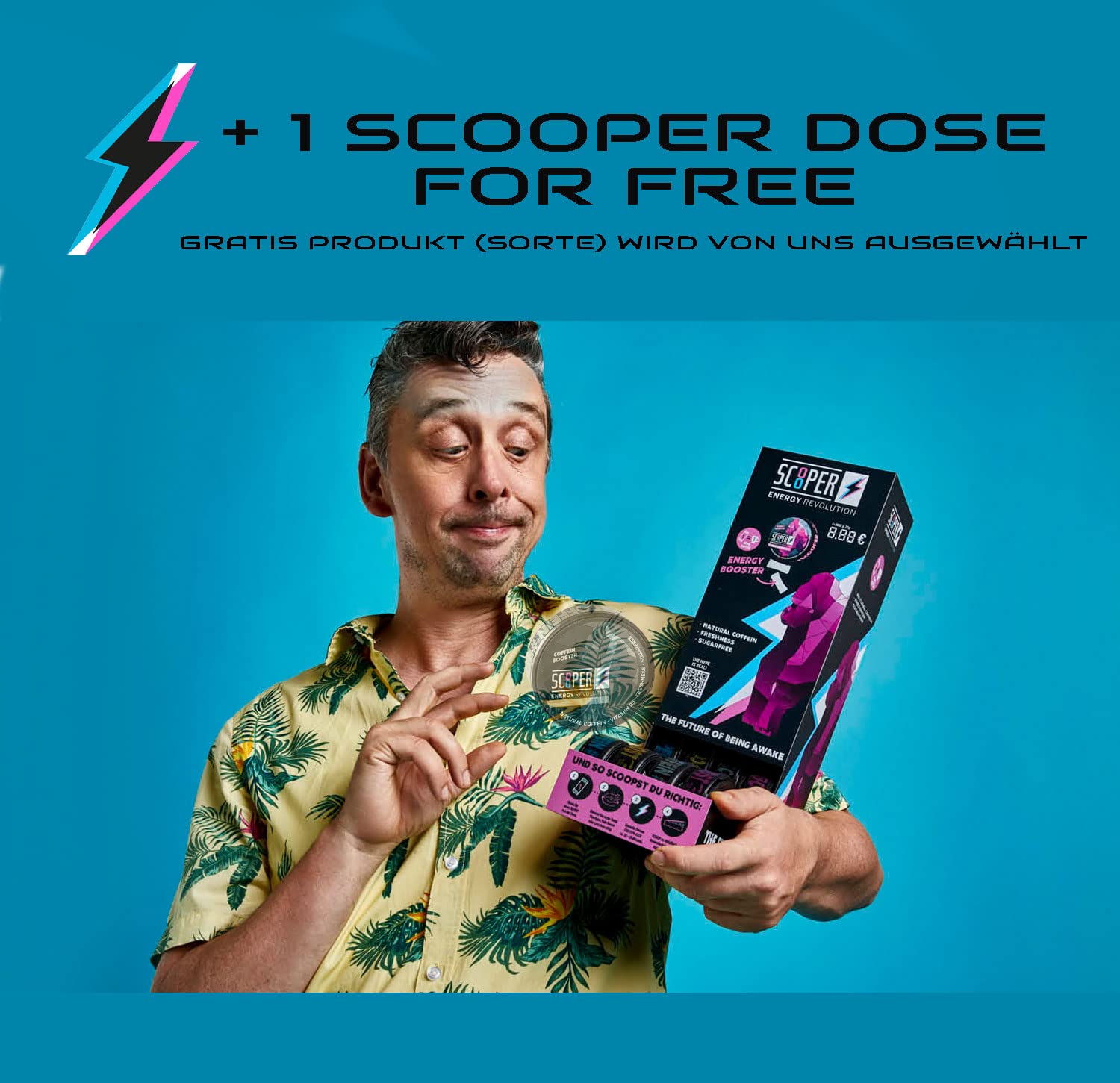 SCOOPER Energy | Energy Revolution | Mix swoje własne pudełko SCOOPER | + drzewko zapachowe BMB (2 x grejpfrut, 2 x cytryna, 2 x brzoskwinia + 1 gratis)