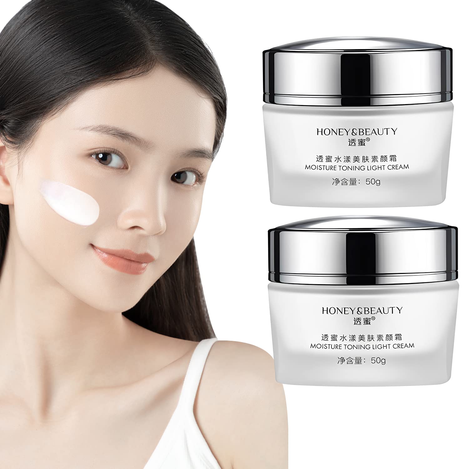 DAFUZ Honey & Beauty Moisture Toning Light Cream, Hydrating Beauty Face Cream, Honey