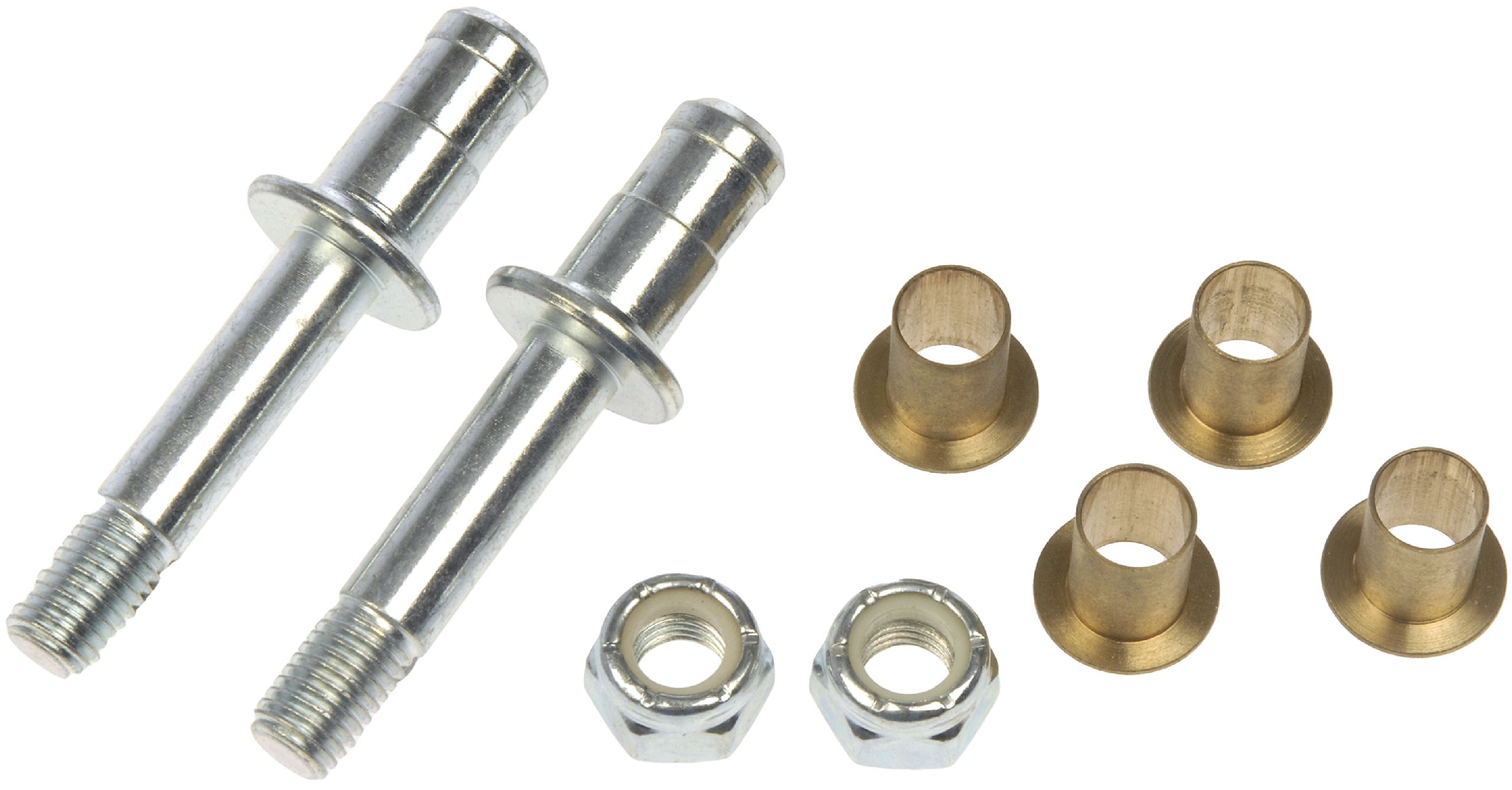 DOOR HINGE PIN KIT - Door Hinge Pin And Bushing Kit - 2 Pins, 4 Bushings And 2 Nuts - Door Hinge Repair Kit - This door hinge pin & bushing kit is designed to match the original parts required to restore door alignment and function on specified vehicles. Made of quality components, this kit is engineered for reliable performance and durability. - Dodge 2009-07, Freightliner 2009-07, Volkswagen 2012-08 - Dorman 38482 Front Door Hinge Pin And Bushing Kit - 2 Pins, 4 Bushings And 2 Nuts Compatible with Select Dodge/Freightliner/Volkswagen Models - Dorman Door Hinge Parts 38482 - DORMAN Door Hinge Pin and Bushing Kit for Ford