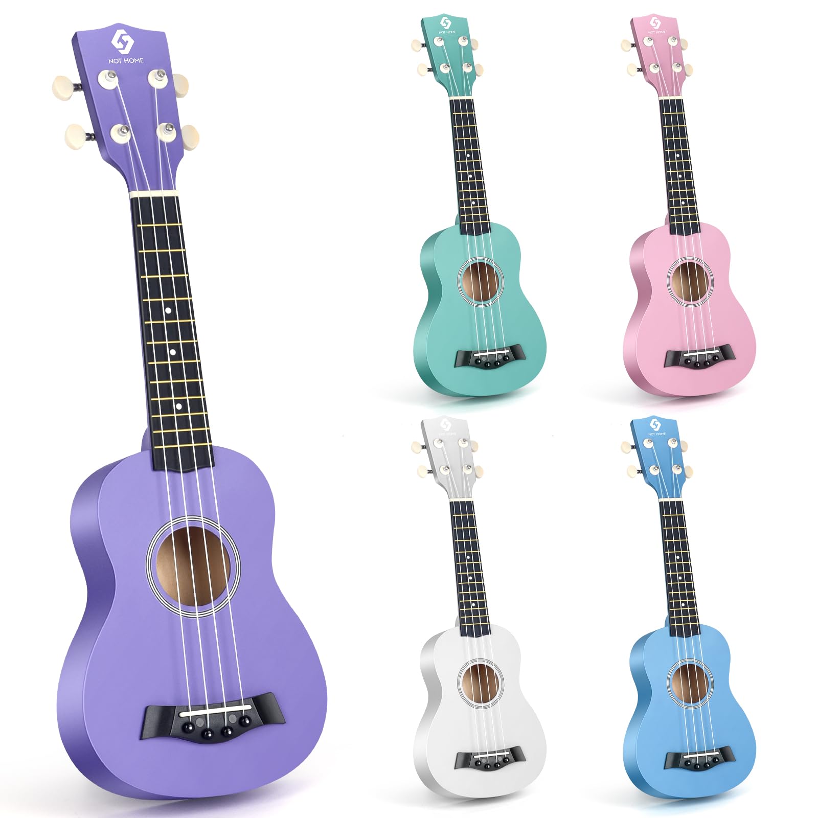 This is just one Soprano Ukulele for Beginners, Hawaiian Ukulele 21 Inch Basswood,Strings Guitar Ukulele for kids Adult Student, Purple