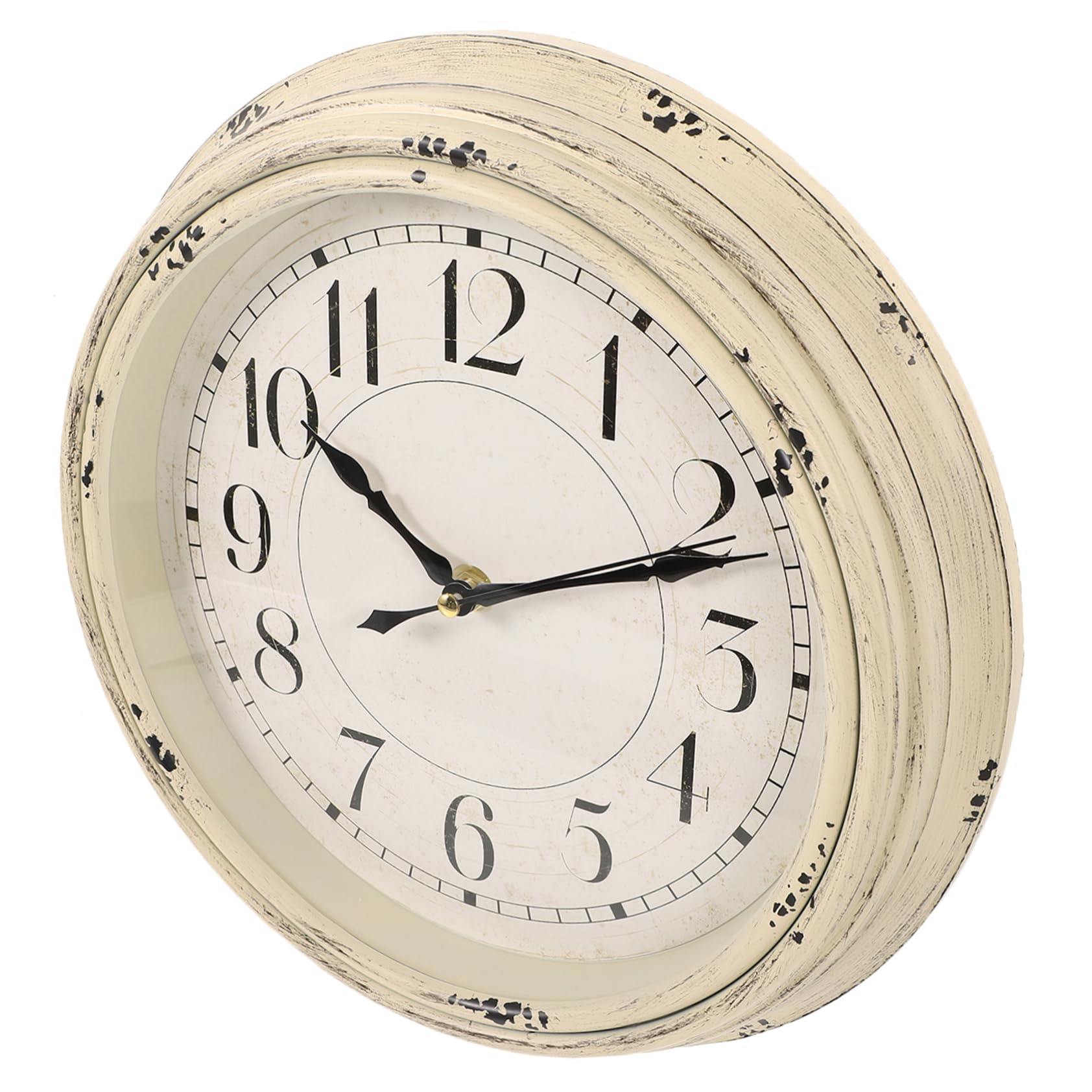 ABOOFAN Orologio da Parete Retrò 30cm in Plastica Numeri Classici Silenzioso Decorazione per Casa e Hotel Stile Vintage e Unico