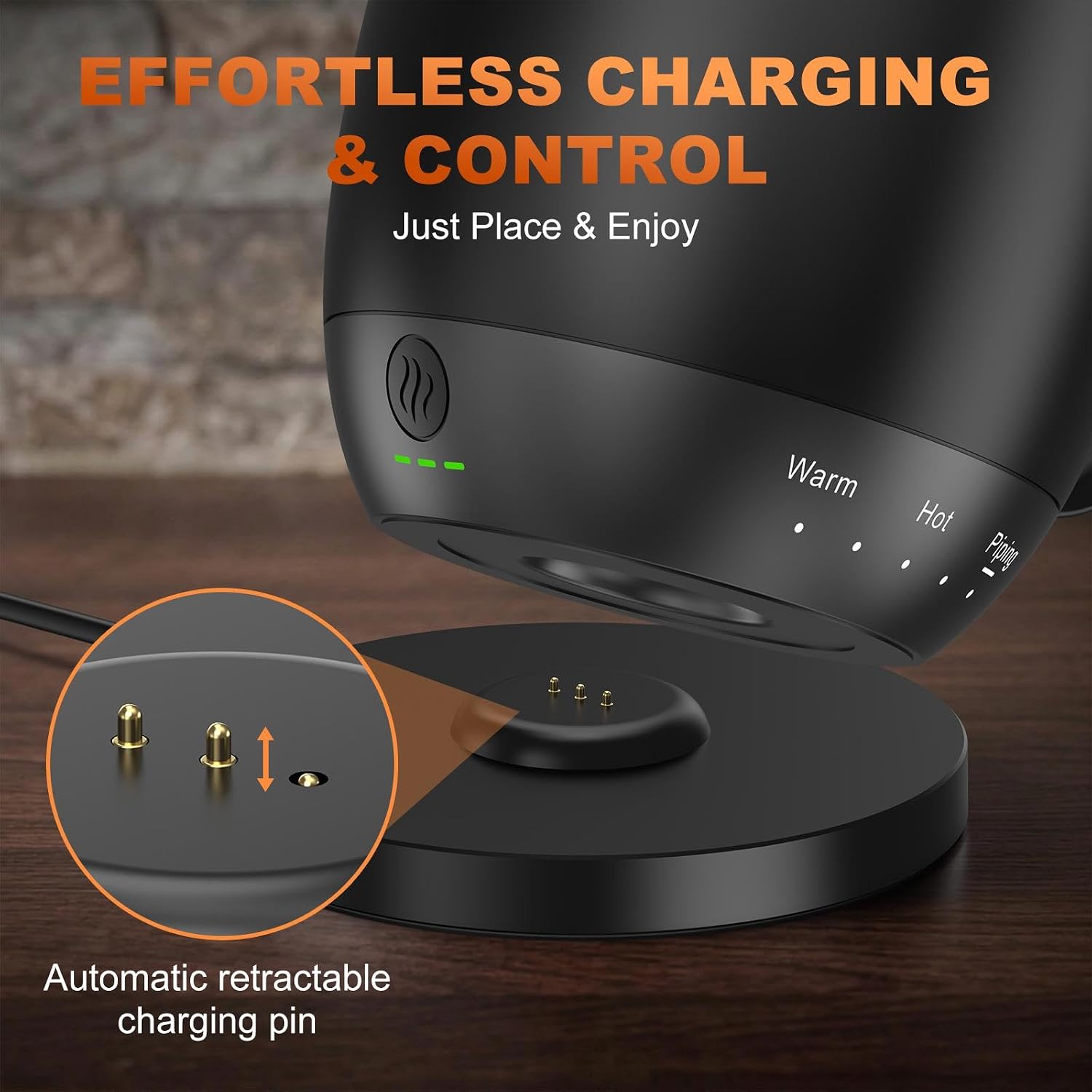 Docking Coaster Compatible with Nextmug Self-Heating Coffee Mugs, Travel Mug Charging Base with Stable Power Supply,No Mug