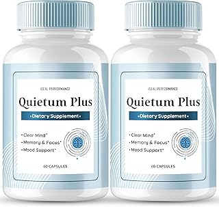 Quietum Plus Tinnitus Relief for Ringing Ears, Official Quietum Plus Tinnitus Relief Original Supplement Pills, Ring Clear Advanced Formula for Healthy Ear, QuietumPlus Reviews (2 Pack)