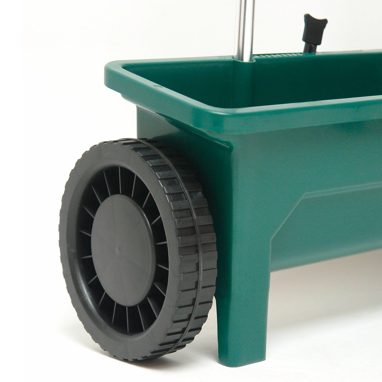 DEMA Streuwagen 12 Liter – Handlich, Stufenlose Streumengenverstellung, Extra Breite Streubreite, PVC Leichtlaufräder, Ideal für Samen & Dünger, Leicht & Robust, Material PVC/Aluminium