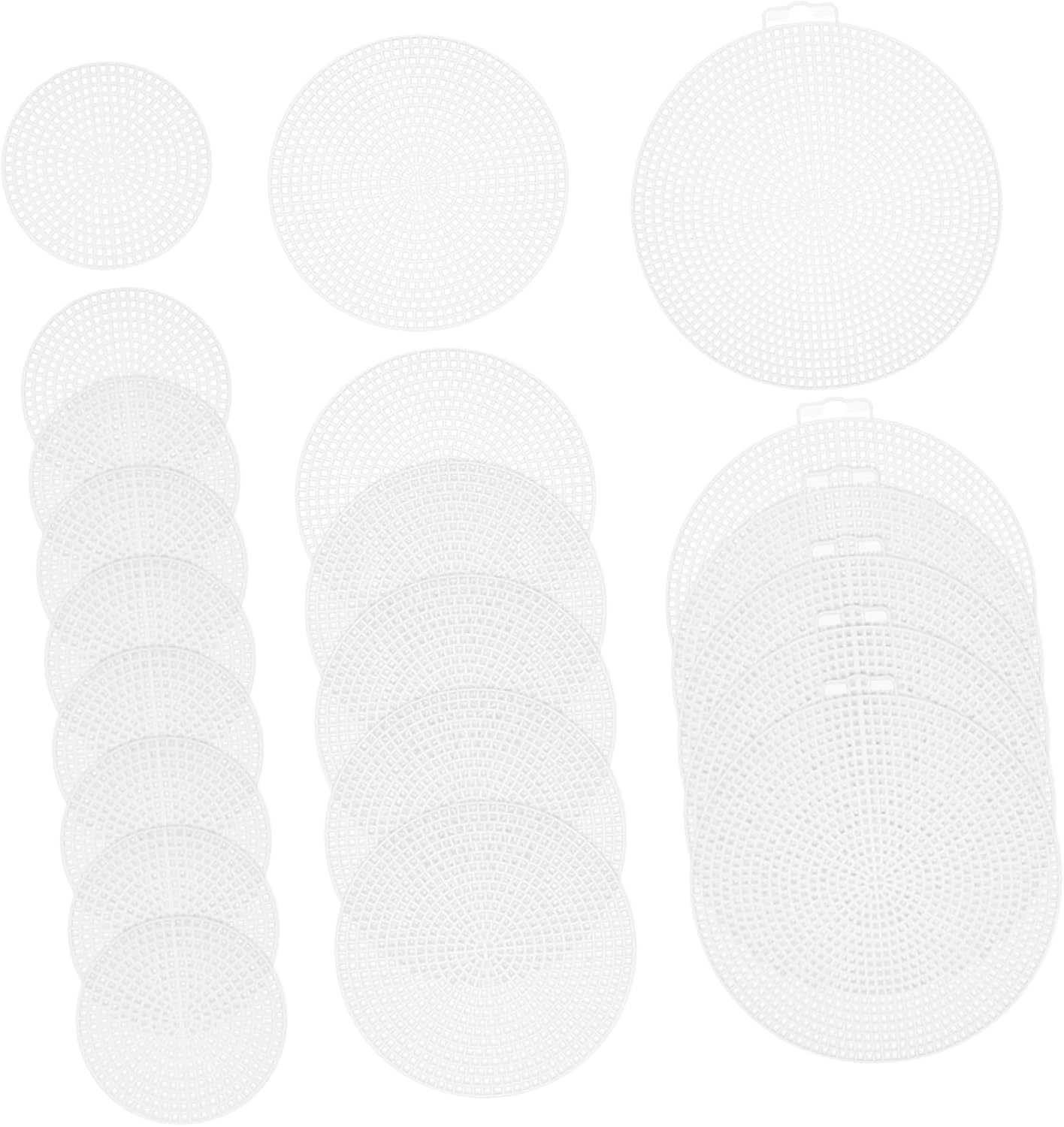Beatifufu Multi-Functional Plastic Mesh Craft Sheet Round Plastic Canvas for DIY Wear-Resistant