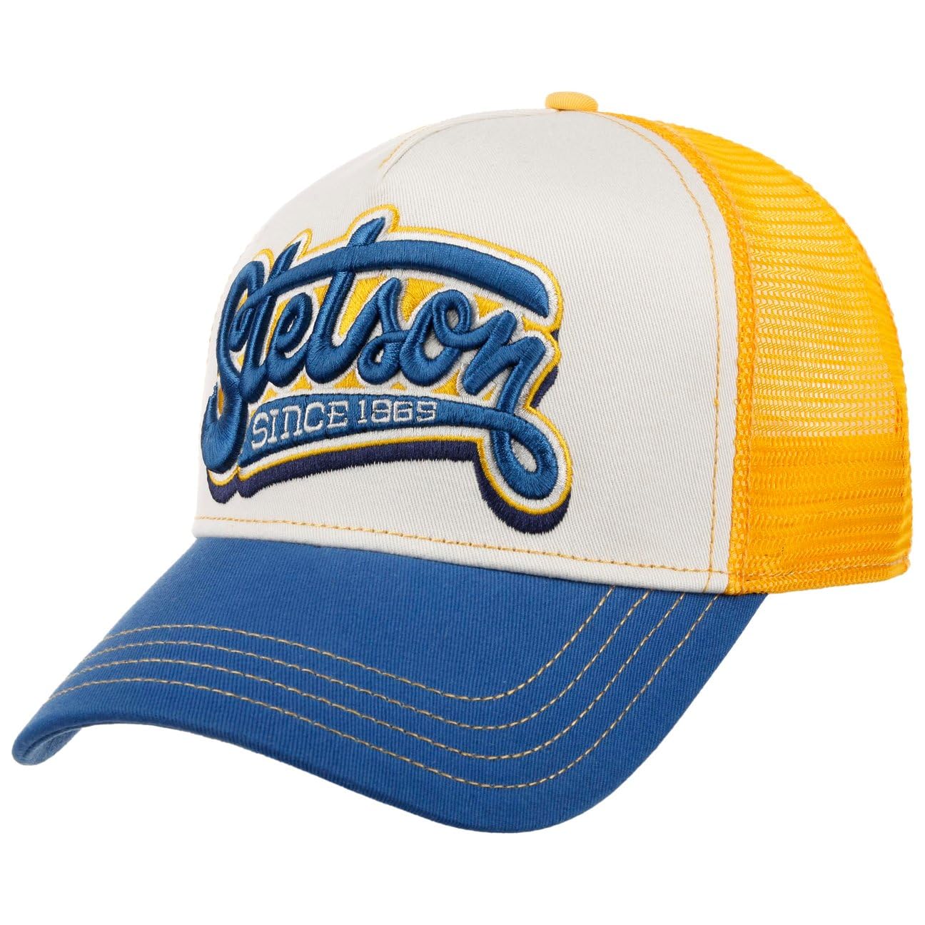 Stetson Casquette Trucker Lettering Small Femme/Enfant - de Baseball Mesh Snapback, avec visière Printemps-été