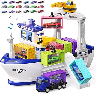 AM ANNA Cargo Boat Toys for 3 4 5