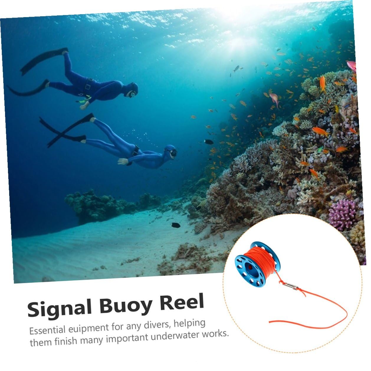 Unterwasser Tauchspule mit Schnappverschluss für Technische Taucher
