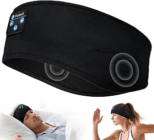 Sleep Headphones Wireless Bluetooth,Headband Headphones for Side Sleepers,Noise Cancelling Sleep Seadphones,Ideal for Housework,Travel,Yoga,Workout,Running,Sports,Gift asin的图片