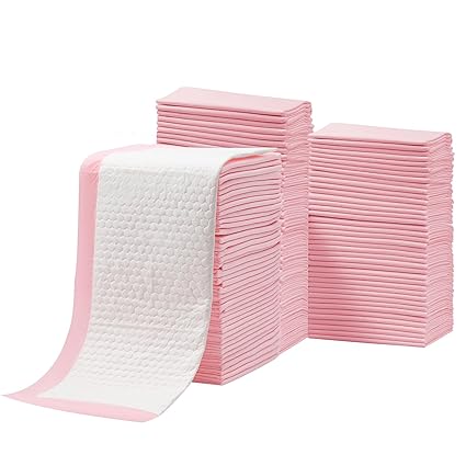 Disposable Changing Pad (50 Pack), Baby Incontinence Changing Pads Diaper UnderPads, Super Soft, Ultra Absorbent & Waterproof, Covers Any Surface for Baby Diaper Changes, Large Size 18 x 24 inch