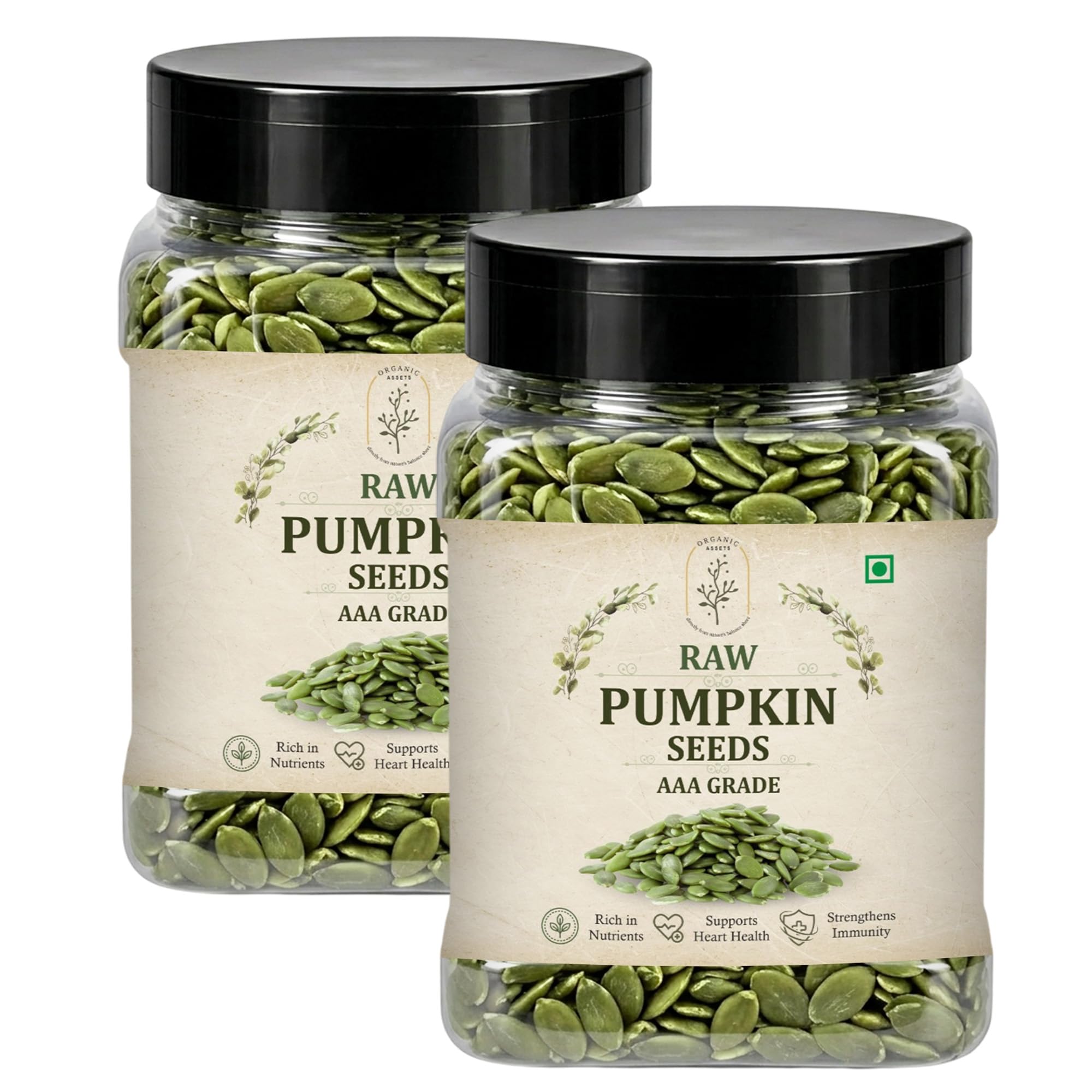 Organic Assets AAA Pumpkin Seeds 1kg (500g x2) | 100% Natural, Raw & Unroasted | High Protein, Fiber & Magnesium Rich | Healthy Snack for Daily Nutrition, Immunity & Heart Health-image-41