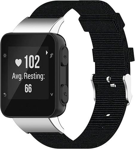 Miniatura 2 de Correa de reloj para Garmin Forerunner 35, pulsera de repuesto deportiva de lona para Garmin Forerunner 3530 Running Watch