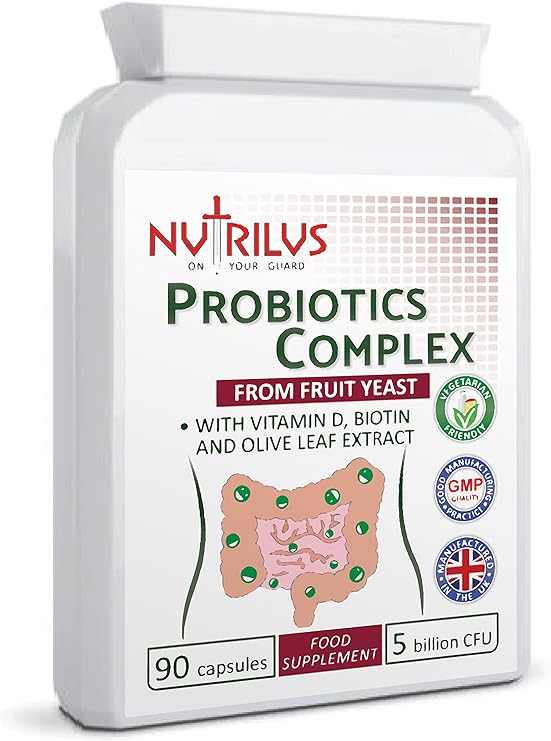 Probiotics Complex Saccharomyces Boulardii 90 Capsules 5 Billion CFU
