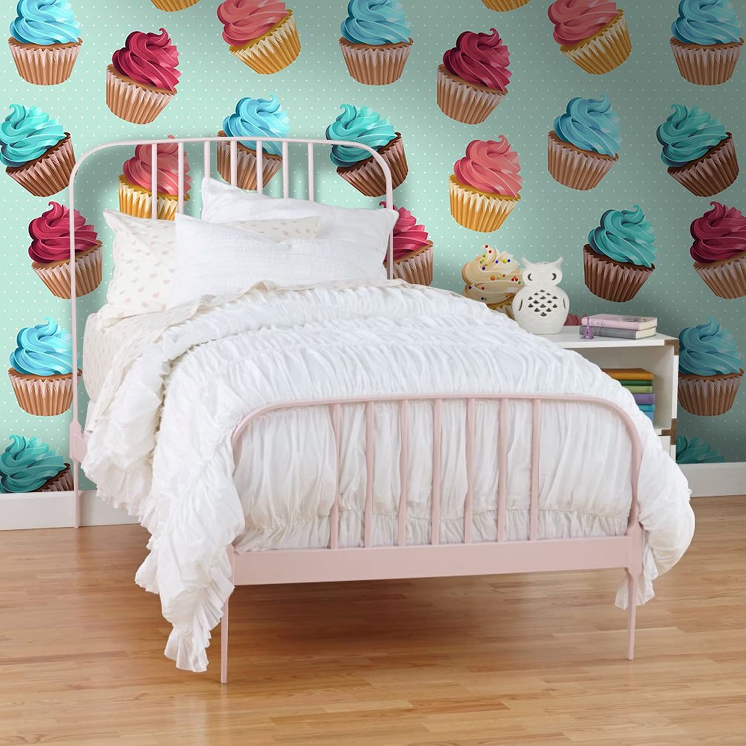 Papier Peint Chambre Enfant Cupcakes Grands Revêtement Mural sans Colle 360x250