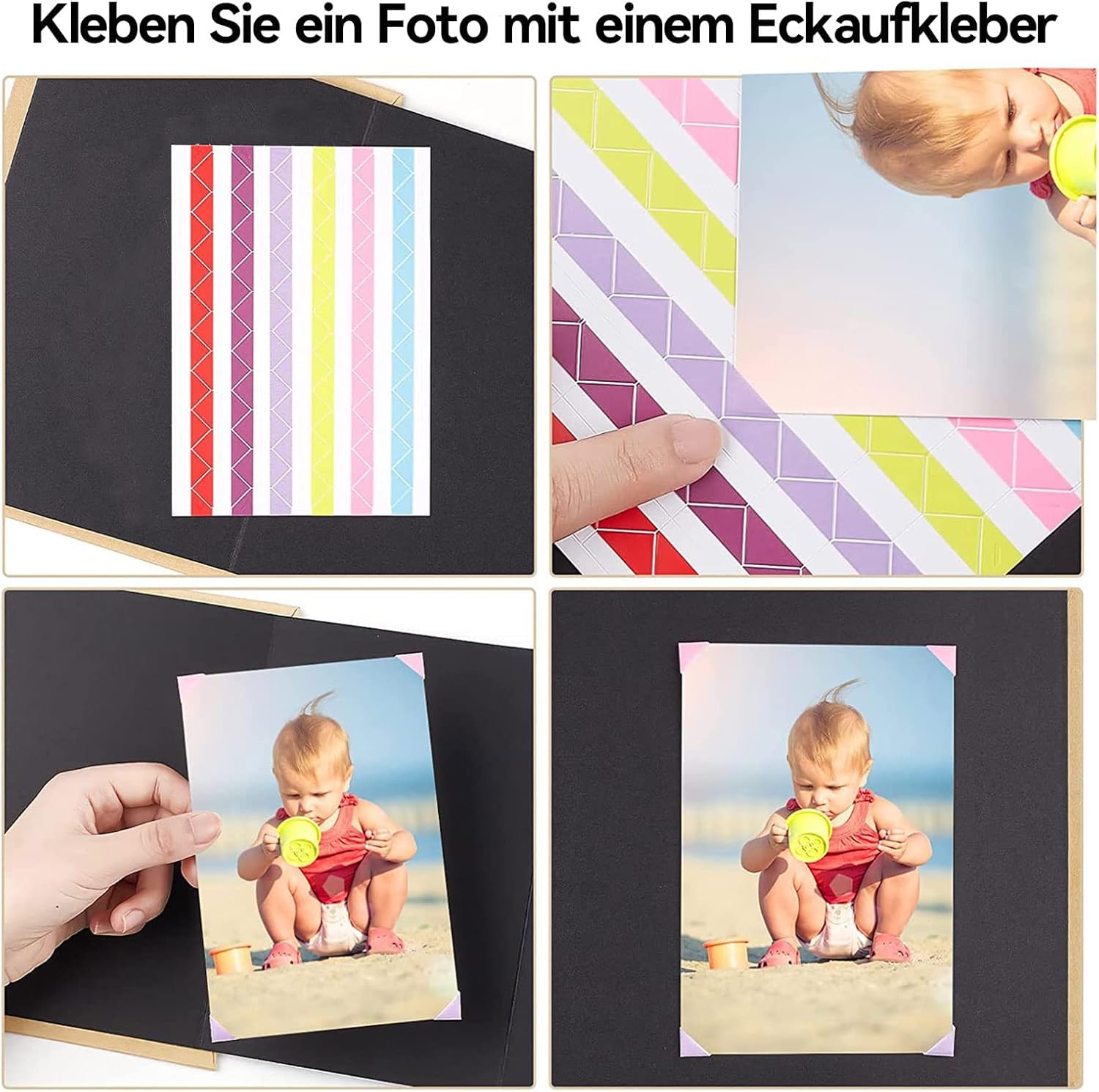 Fotoalbum om zelf vorm te geven, kleine fotoalbums, 17,5 x 11,5 cm