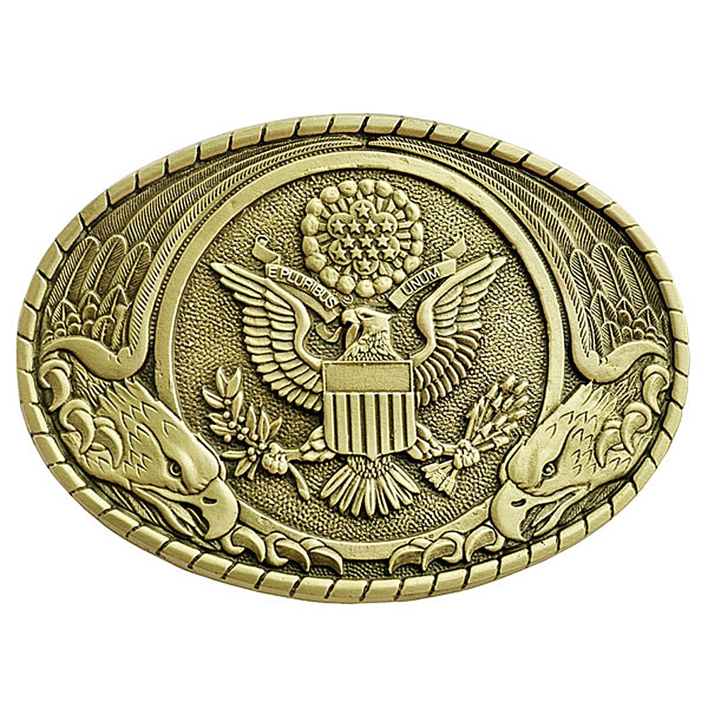 Indiana Metal Craft Men's Us Seal Belt Buckle