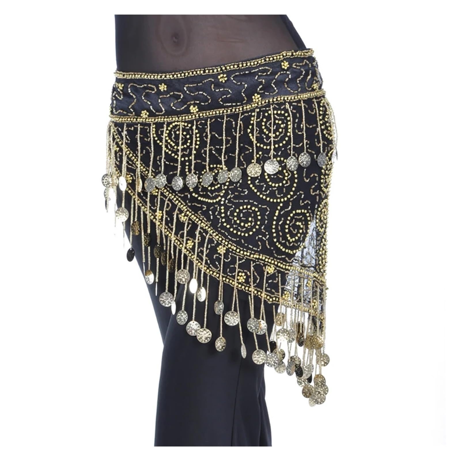 Sciarpa per Danza del Ventre Cintura da Ballo for Danza del Ventre, Lunghezza 135 cm, for Donne, Accessori for spettacoli di sul palco