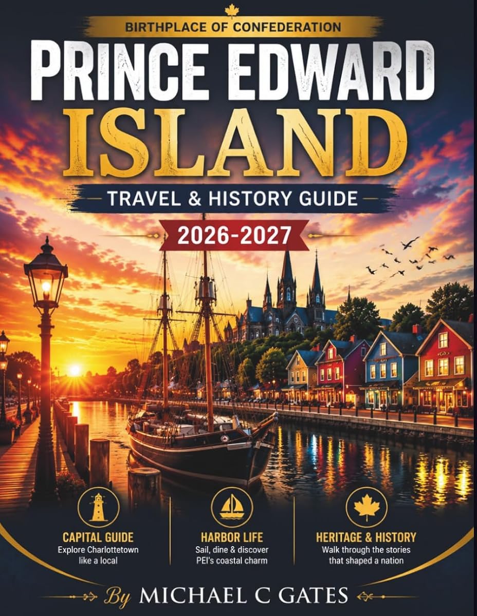 PRINCE EDWARD ISLAND TRAVEL & HISTORY GUIDE 2026-2027: Red Sand Beaches, Green Gables, Charlottetown, Lighthouses, Mi’kmaq Culture, Seafood, Scenic Drives, and Island Travel Tips