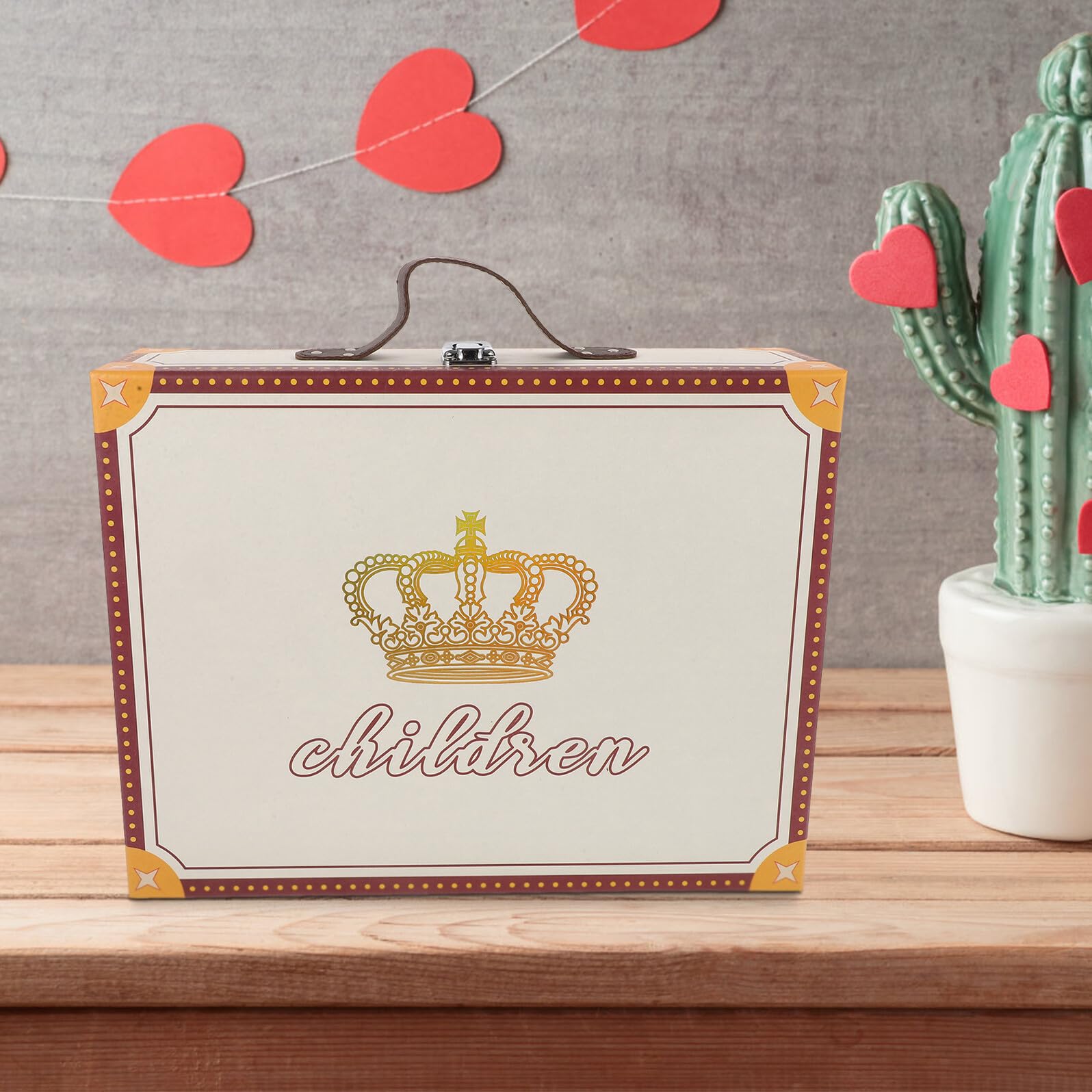 Toyvian Scatola Valigia Portatile per Regalo e Decorazione in Carta