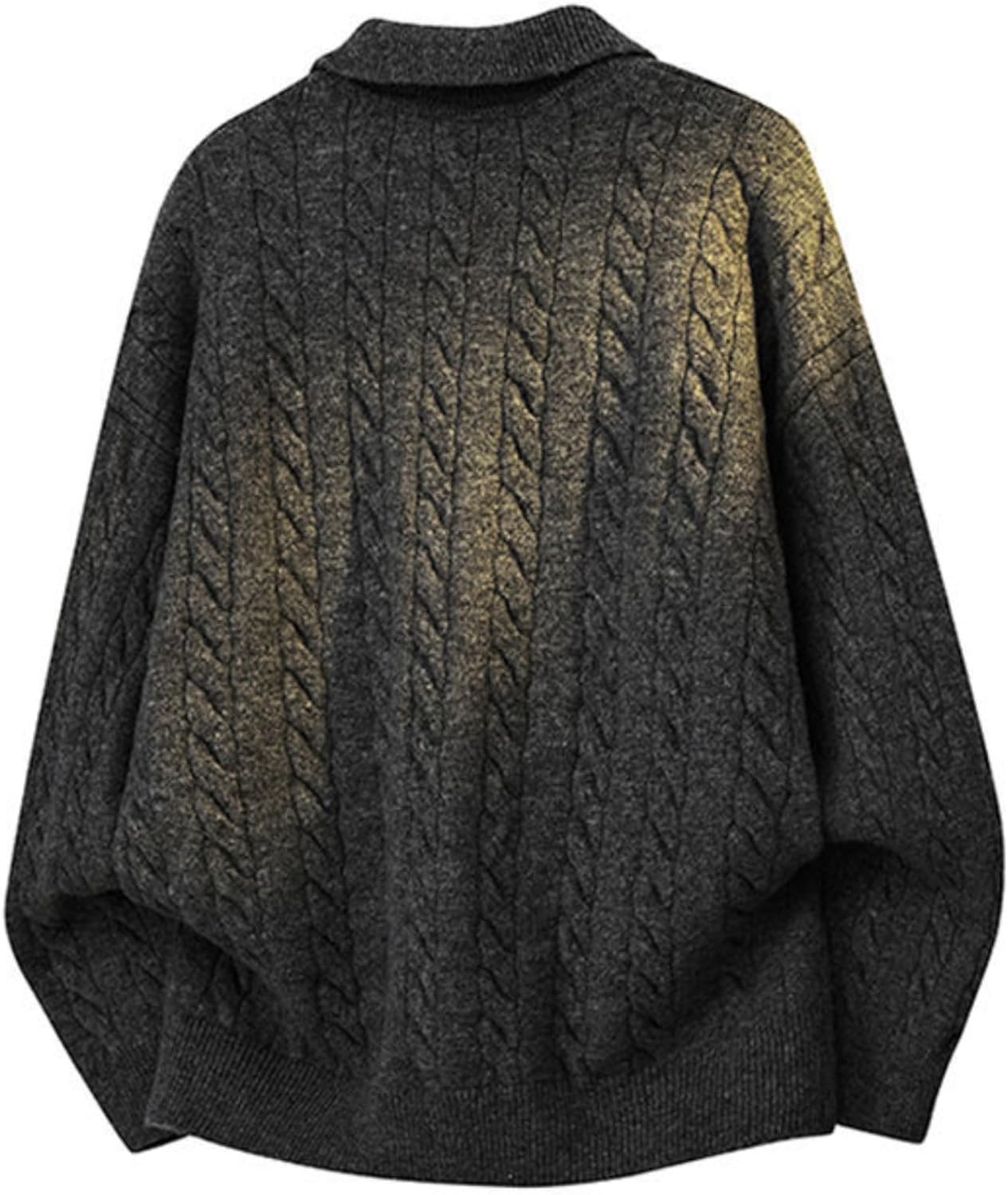 Vamtac Sweaters for Men Loose Cable Knit Sweater Casual Soft Pullover Knitted Tops Long Sleeve Winter Y2k Outfits - Image 2