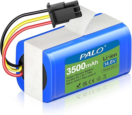 Palogreen Batería de repuesto de 14.8V 3500mAh para robot aspirador 360 S5 S7 S7 Pro T90 X9