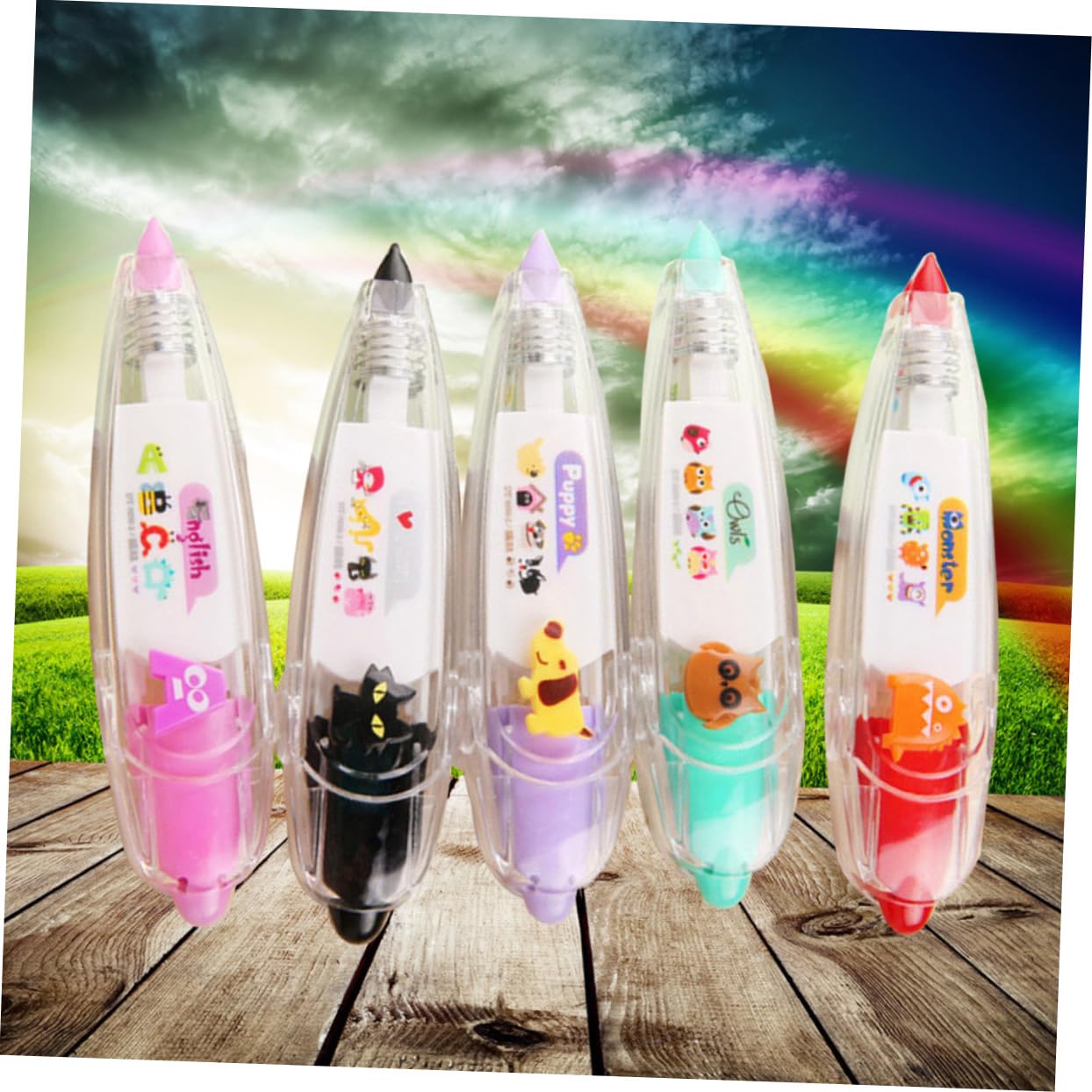 SHINEOFI 15pezzi Nastro Decorativo Con Design Carino Per Scrapbooking e Diari Facile Da Usare e Pratico Per Ufficio e Scuola Stile Misti