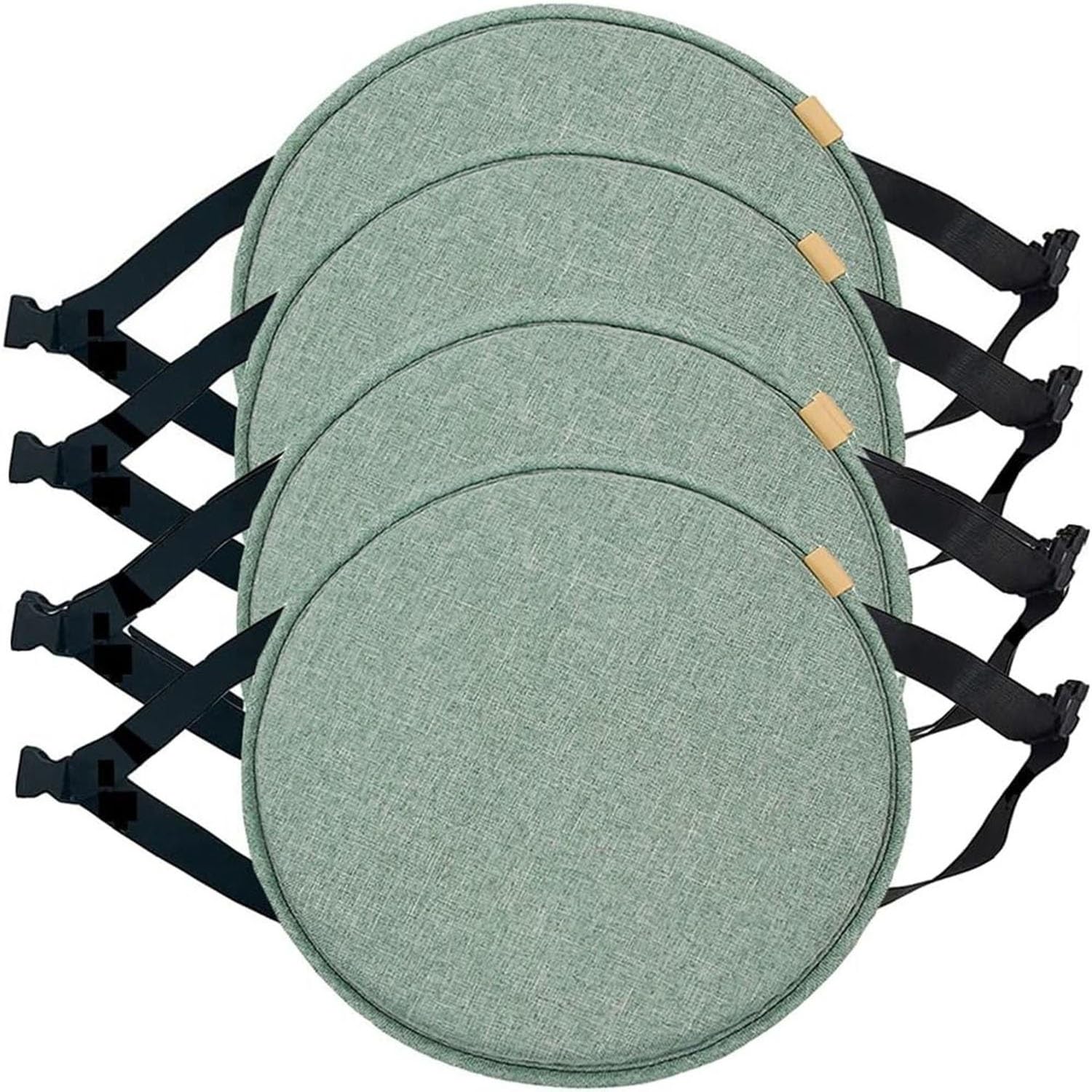 Msncs #4 Round Chair Seat Cushions Set Of 2/4, Chair Pads 16/18/20In For Dining Kitchen Chairs Seat Pads With Ties,Non-Slip, High Stool Bistro Bar Seat(,40Cm/15.7Inch (4Pcs))