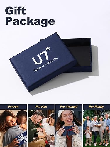 Miniatura 7 de U7 - Tobillera de acero inoxidable para mujer o niña, dorado o dorado rosa 18K con dije diseño de corazóninfinitofigaro, cadena de eslabones de 25 a