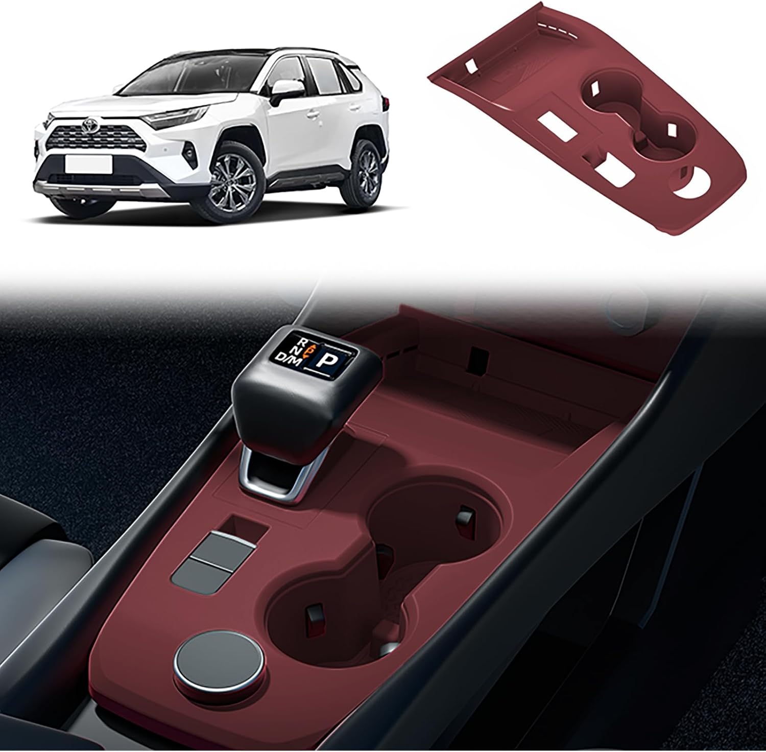 Silicone Suitable fo 2021-2026 Nissan Rogue Center Console Panel Trim(Black
