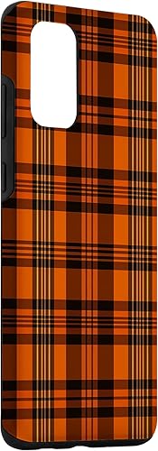 Miniatura 3 de Galaxy S20+ Fall Plaid Halloween Naranja y Negro Acción de Gracias Otoño Caso