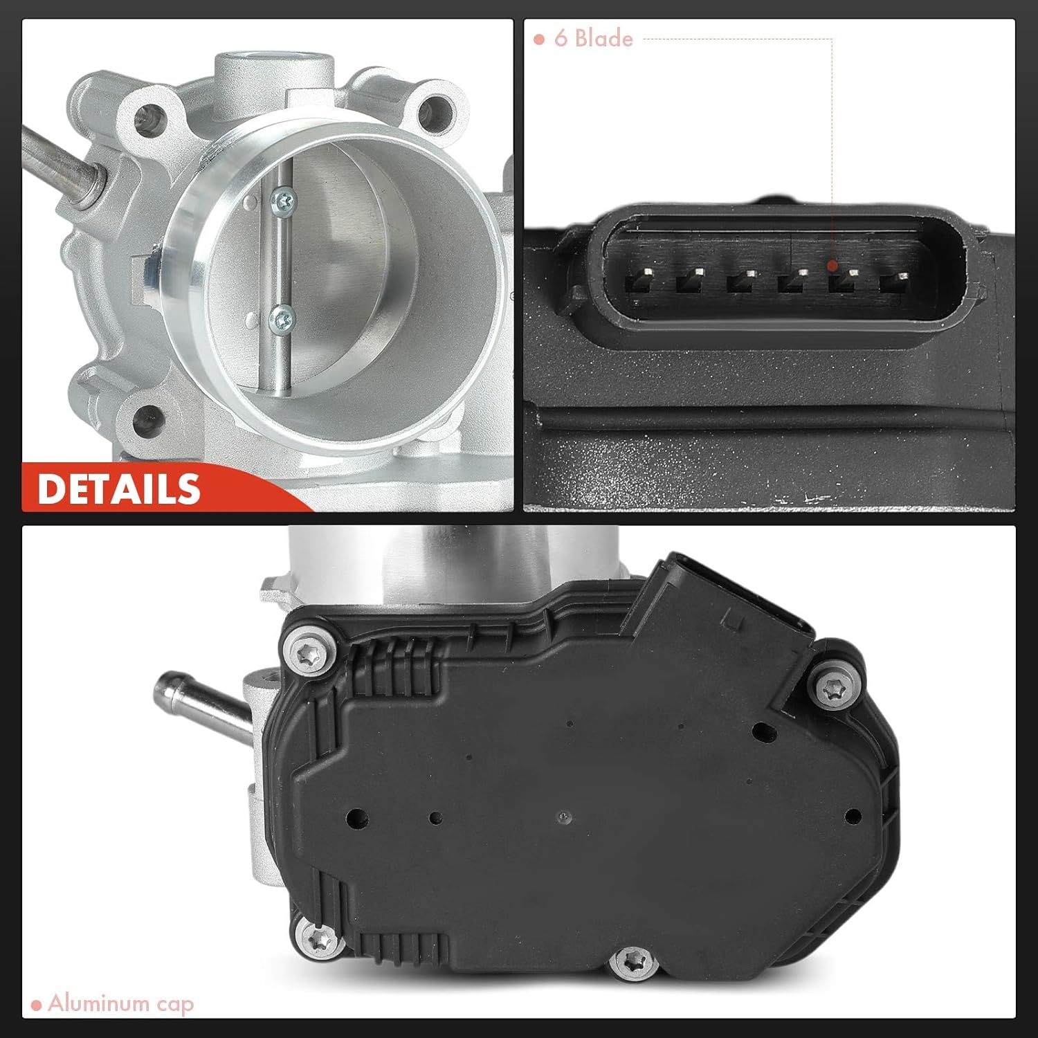 A-Premium Electronic Throttle Body Compatible with Hyundai Accent 2018-2022, Venue 2020-2023 & Kia Rio 2018-2023, 1.6L