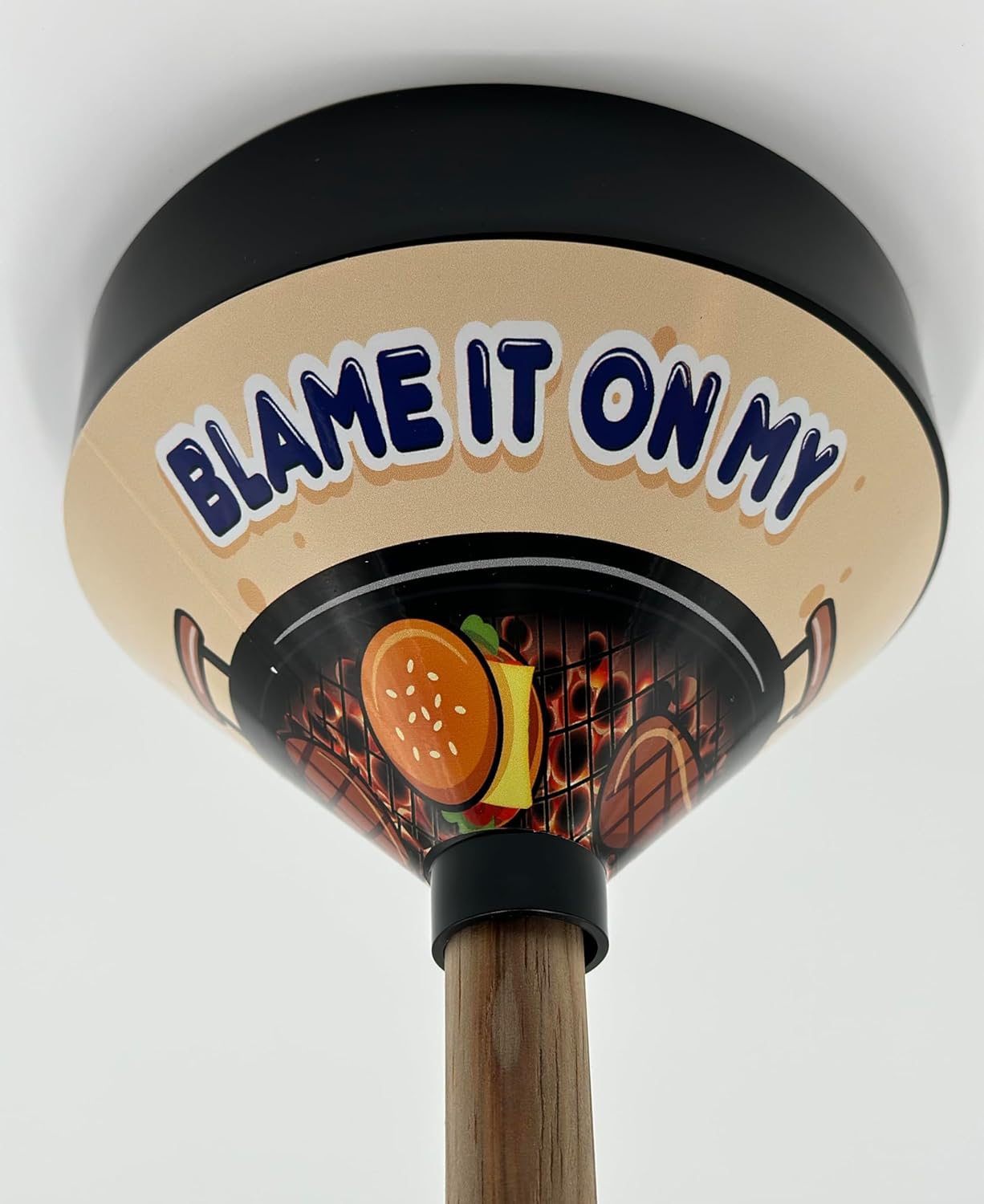 Blame It On My Husband's Grilling Plunger - Gag Gift, Novelty Item, White Elephant, Birthday, Joke, or Secret Santa, Funny Bathroom Decor