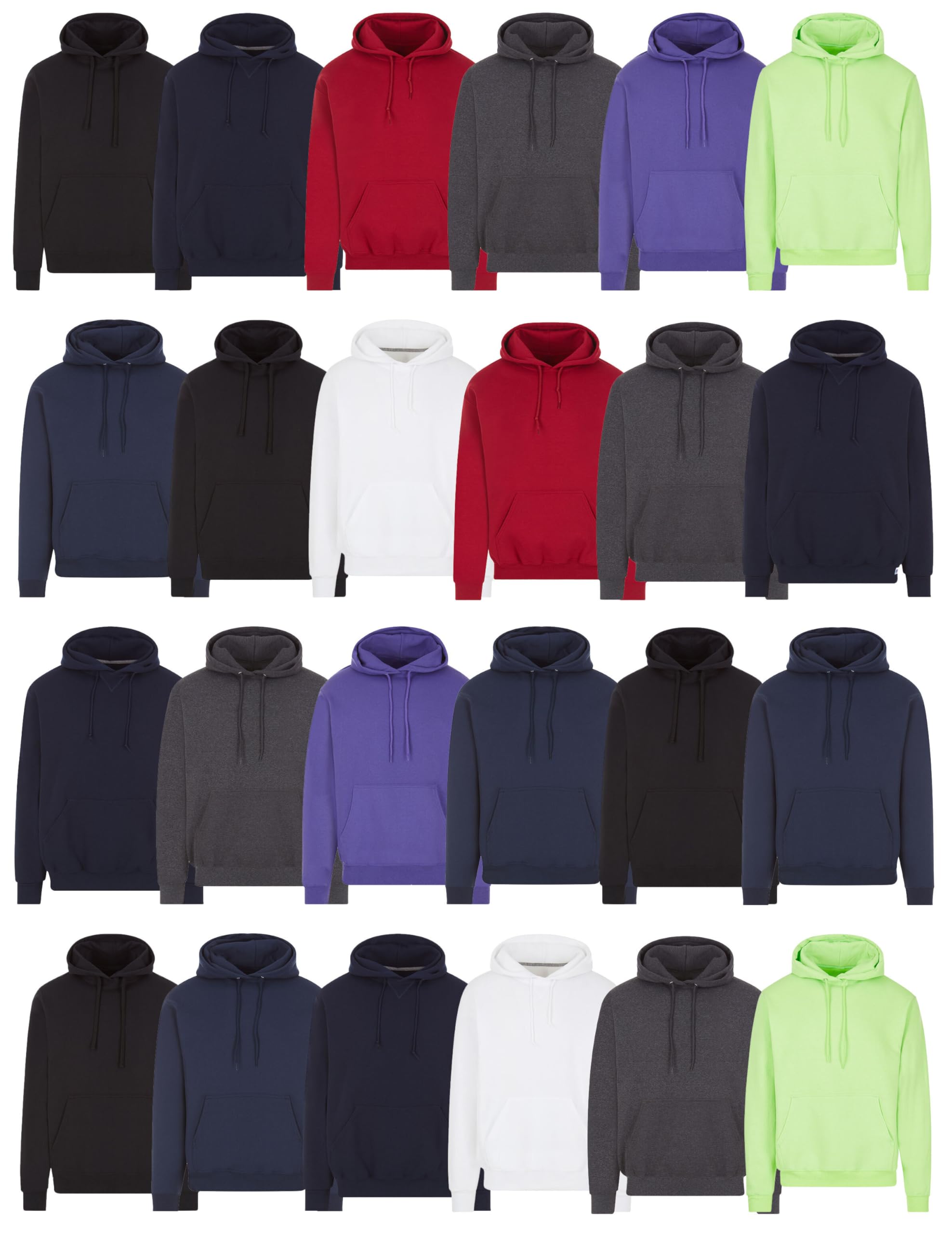 BILLIONHATS Mens Wholesale Hoodie Sweatshirts, Cotton Blend, Bulk Adults Hoodies Sweatshirt
