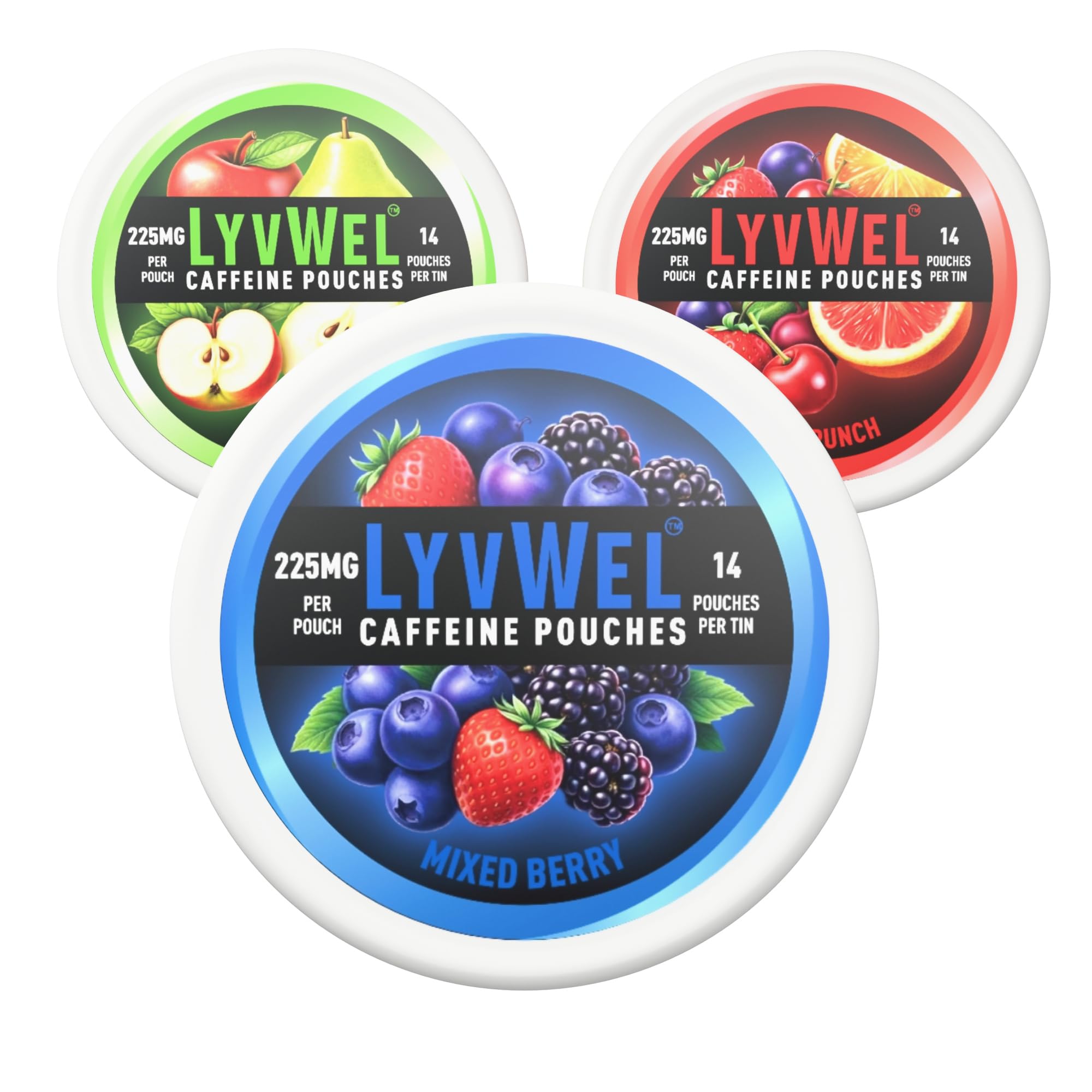 LyvWel 225mg Caffeine Pouches Variety Pack, 3-Pack, 42 Count — Amazon image 10