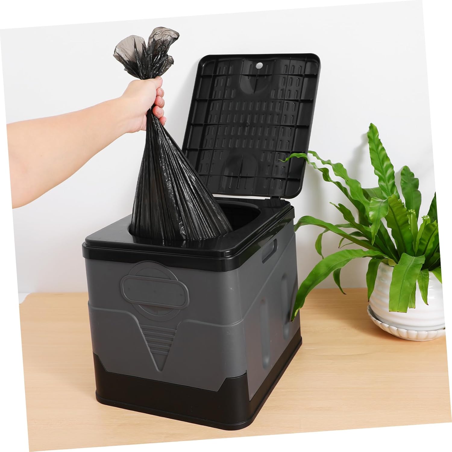 Portable Folding Toilet for Adults Compact Travel Toilet Comfortable Seat Easy Setup for Camping Road Trips Emergencies Lightweight Sturdy Design Supports Heavy Weights