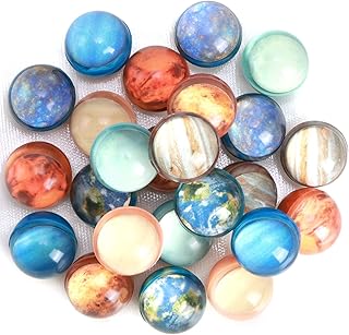 Ayfjovs 24PCS Planet Bouncy Balls for Kids, 32mm Solar System Planets Bouncing Balls for Kids Space Party Favors, Rubber Bounce Balls Bag Filling, Classroom Prizes, Space Party Toys