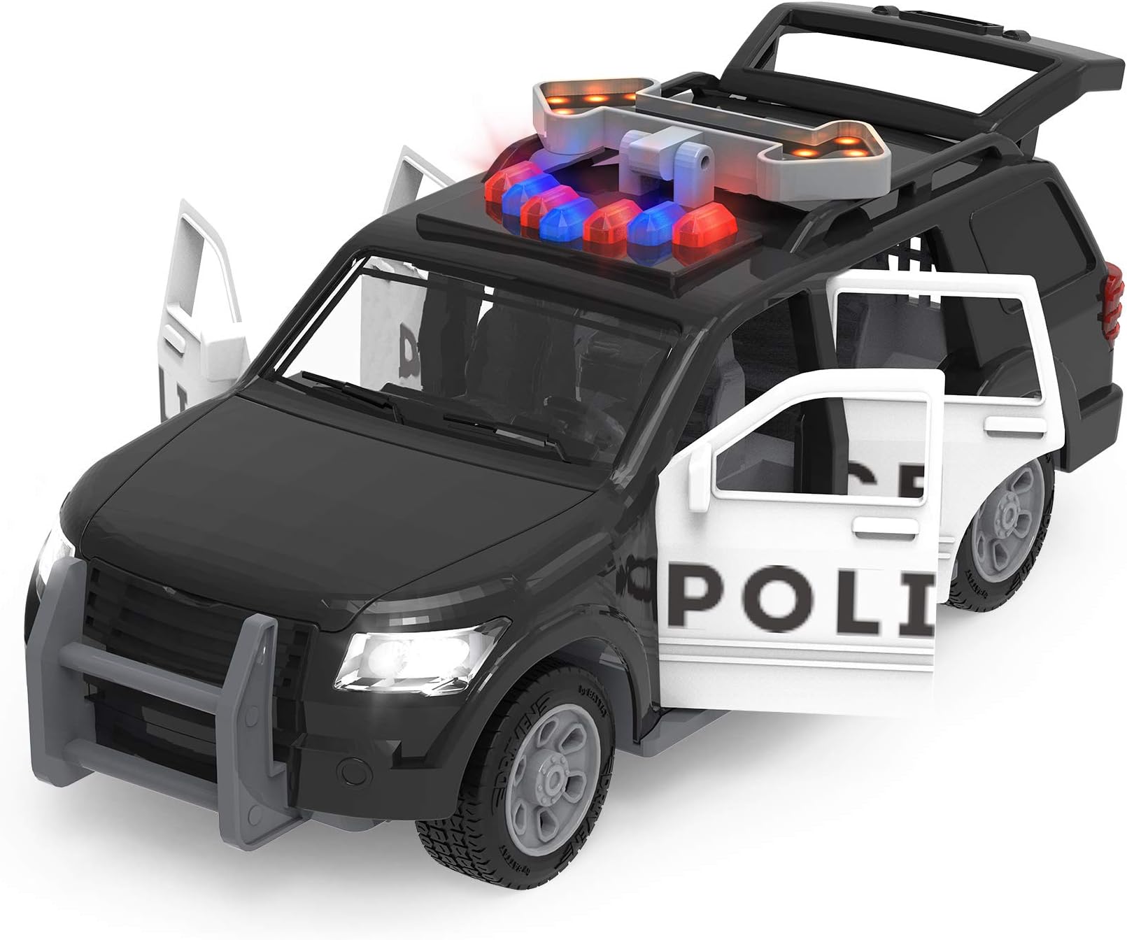 DRIVEN by Battat - Micro Police SUV - Toy Car with Lights and Sound - Rescue Cars and Toys for Kids Aged 3 and Up