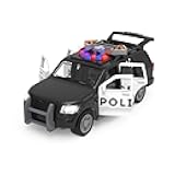Driven by Battat – 7-Inch Police SUV Toy with Lights & Sounds, Rescue Vehicle for Boys & Girls, Durable Design, Realistic Details, Gift 3+ Years Toy for Kids
