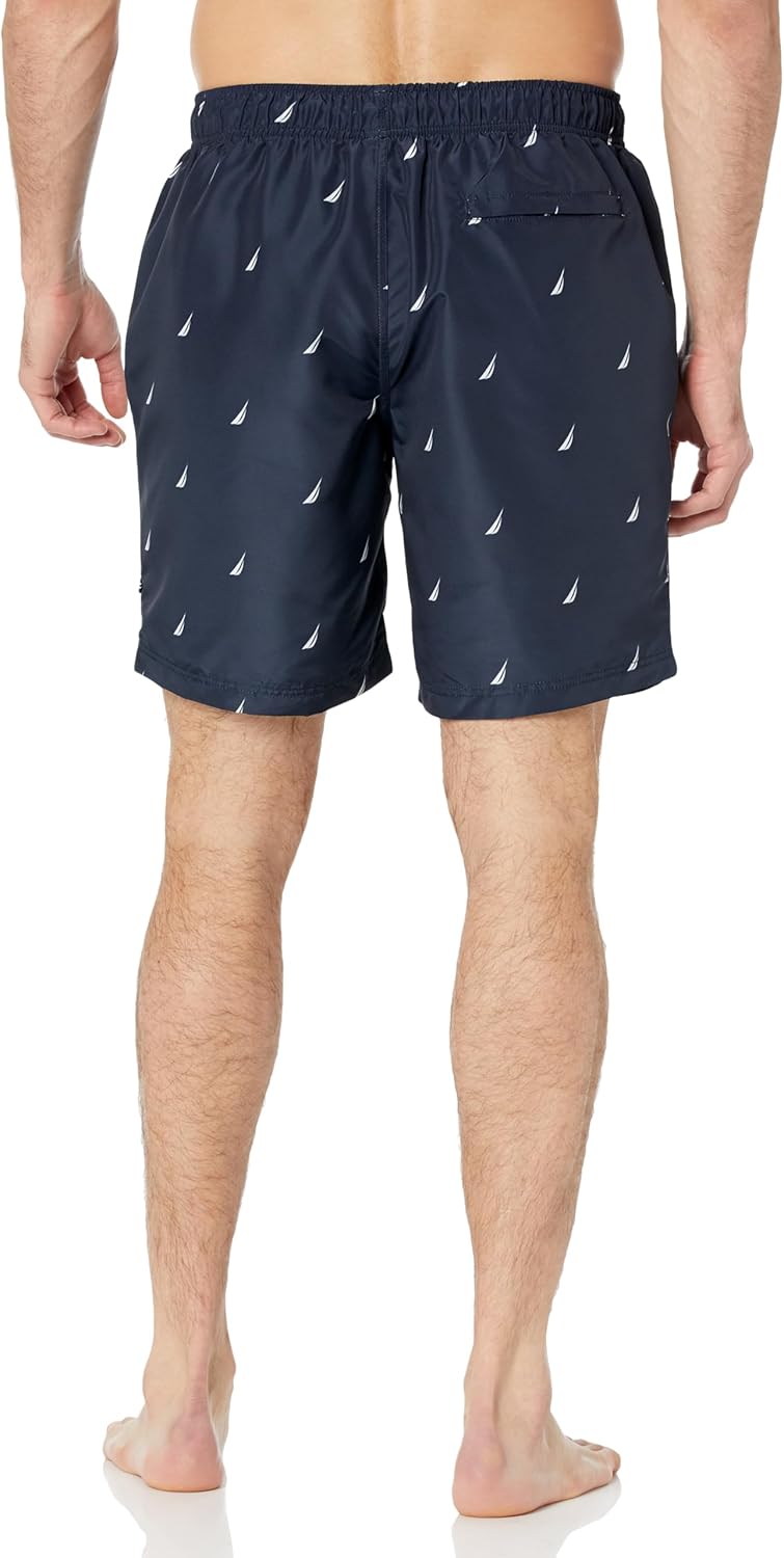 Nautica Mens 8" J-Class Print Quick-Dry Swim - Image 2