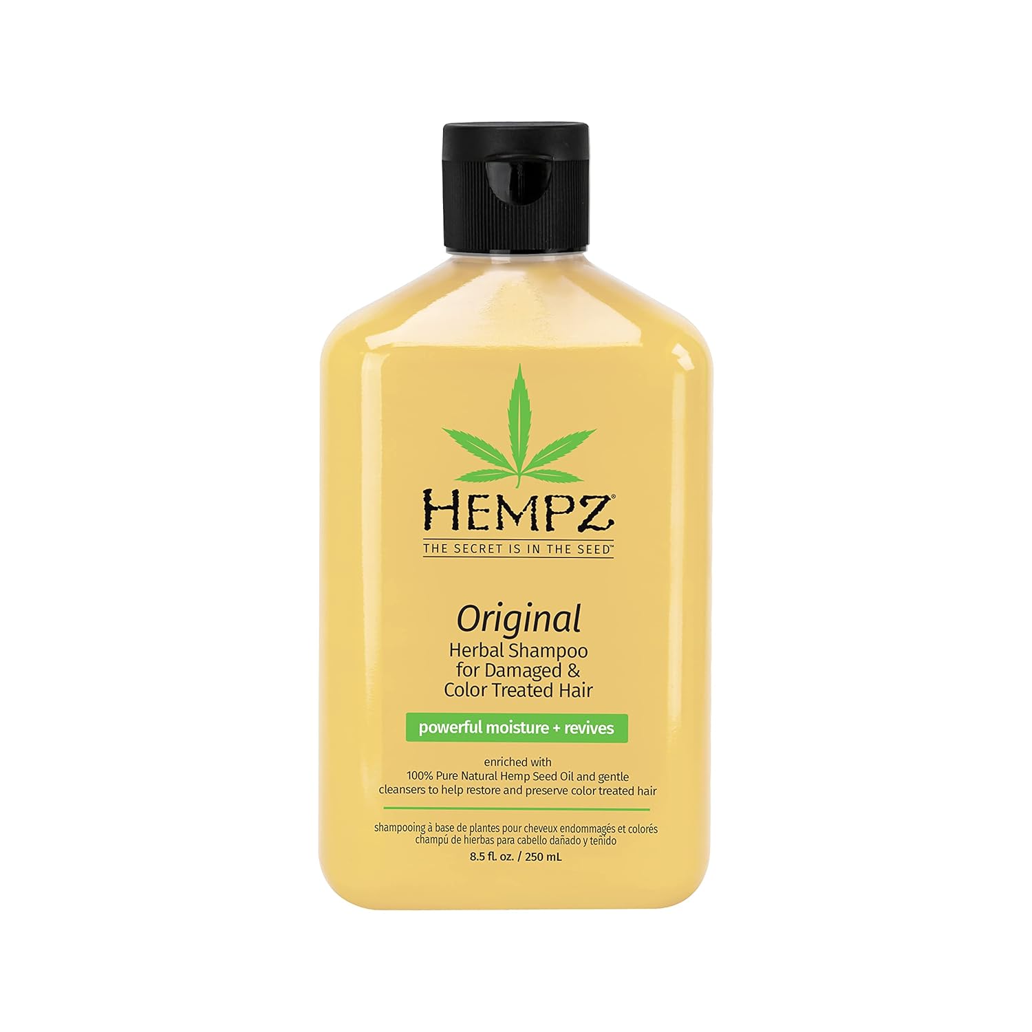 Hempz, Original Herbal Shampoo, Sweet Banana and Floral Scent, Damaged or Color Treated Hair, 8.5 oz.