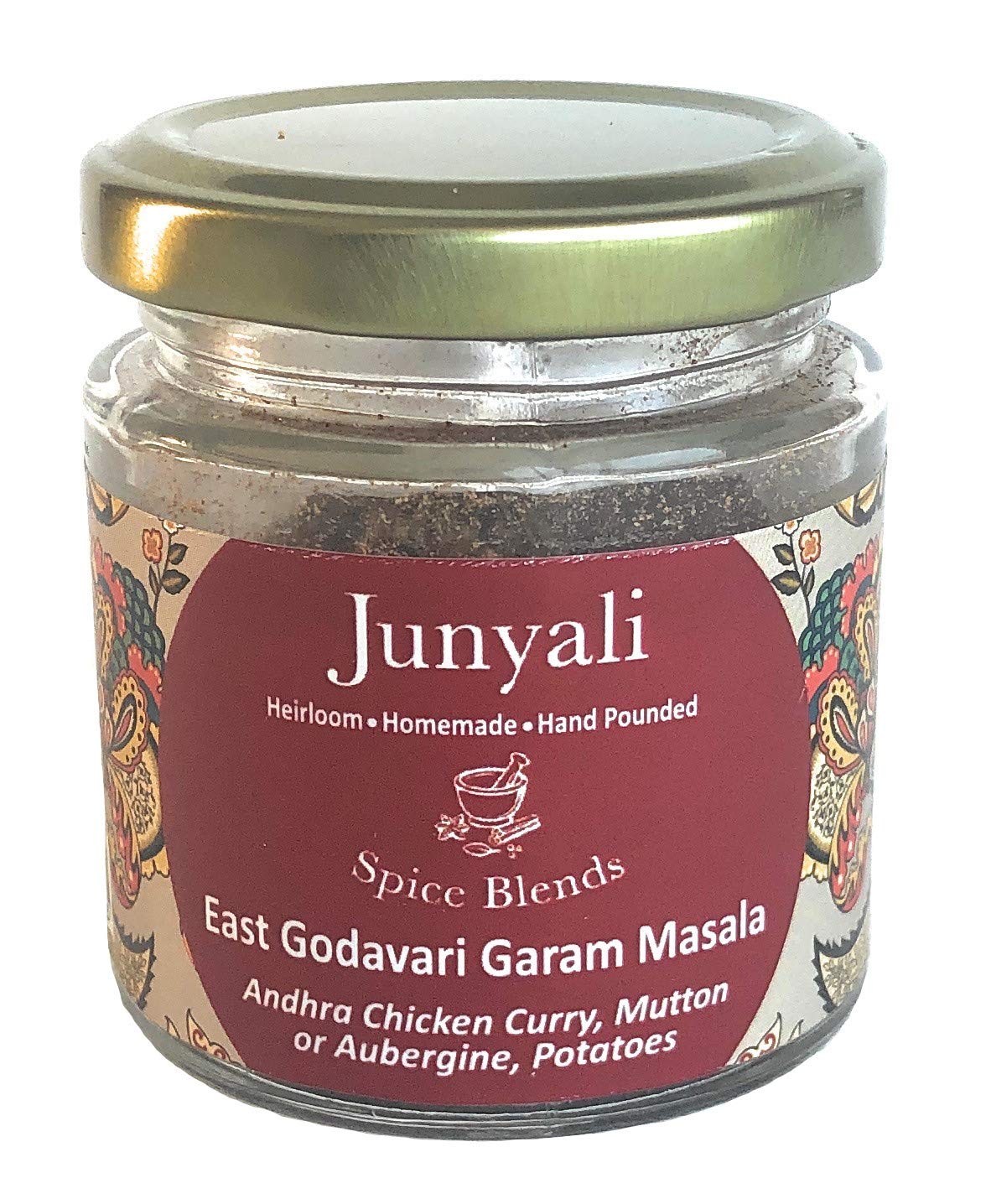 East Godavari Garam Masala - (50g) Homemade Hand-Pounded Spice Blend for Guntur Chicken, Gongura Mamsam, and Hyderabadi Biryani Pure & Organic Spice Blends