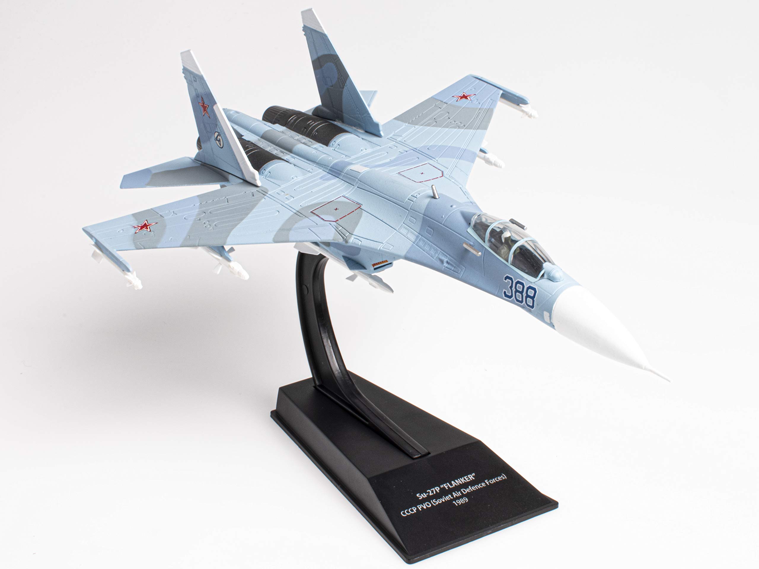 OPO 10 Military Fighter Plane 1/100 Su-27P Flanker Soviet Air Defense Forces 1989 - CP10