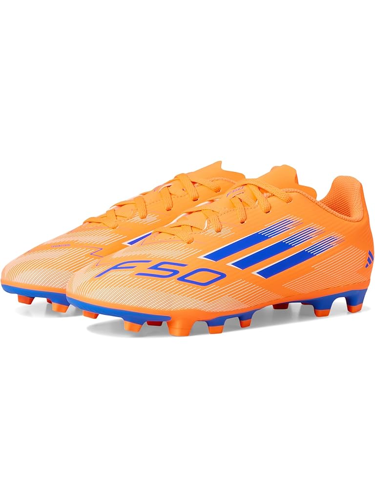Orange adidas F50 Club Firm Ground/Multi Ground Cleats (Little Kid/Big Kid)
