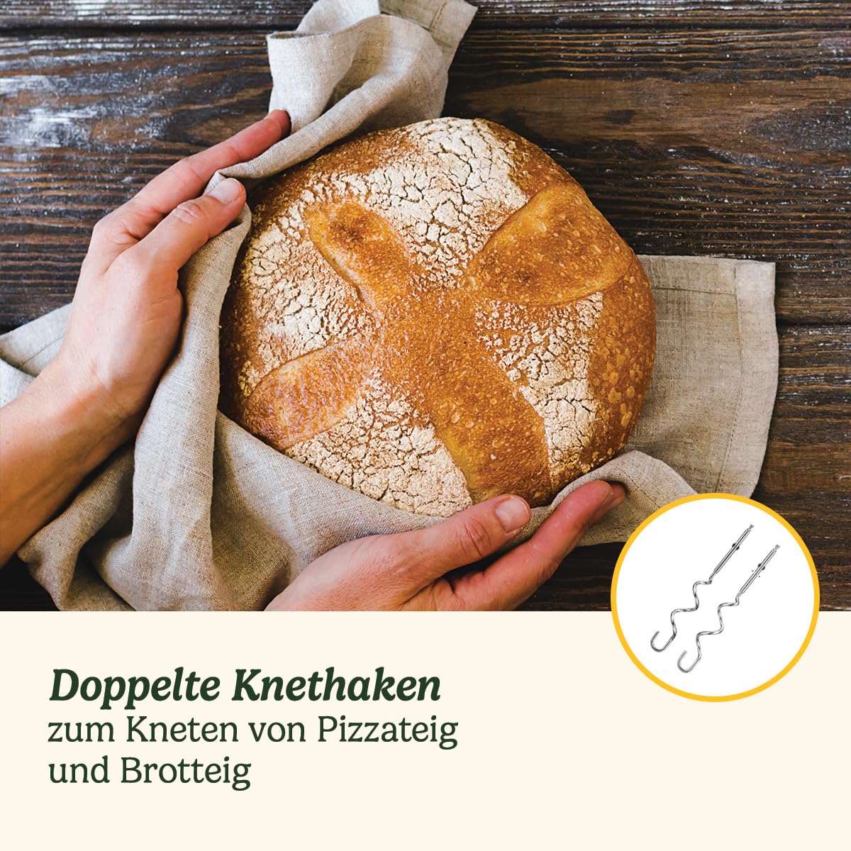 Cuisinart Power Advantage 7-Gang-Handmixer | Schneebesen | Knethaken | Rührbesen aus Edelstahl | 7 Geschwindigkeiten | 200W Motor | Aufsteckbarer Aufbewahrungskoffer | Elektrischer Handmixer, Silber
