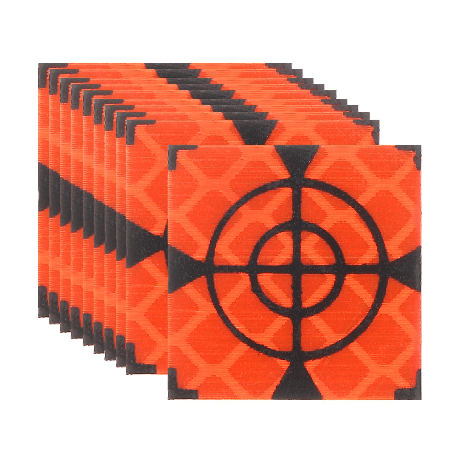 PATIKIL Survey Reflector Target (20x20mm, Red)(100 Pcs) Self-Adhesive Reflective Sheet Surveying Target Mark Tape, Suit for Total Station/Ship Inspection/Tunnel Measure