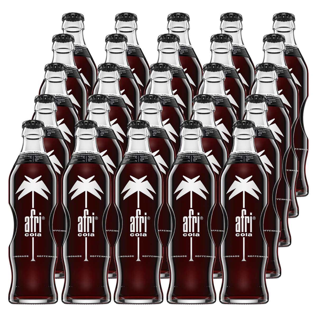 Afri Cola Limonade 10mg Koffein 25 Flaschen je 0,33l incl Mehrweg Pfand