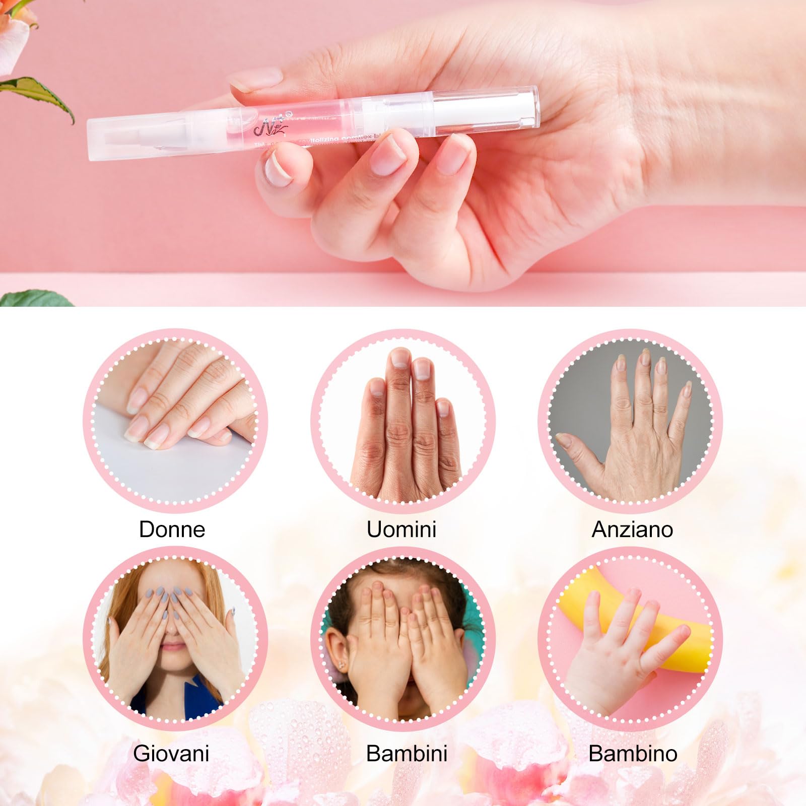 AISEELY Olio Nutriente per Cuticole Unghie - Set da 15 Penne per Manicure/Pedicure, per Riparare e Idratare Cuticole Secche e Unghie Screpolate