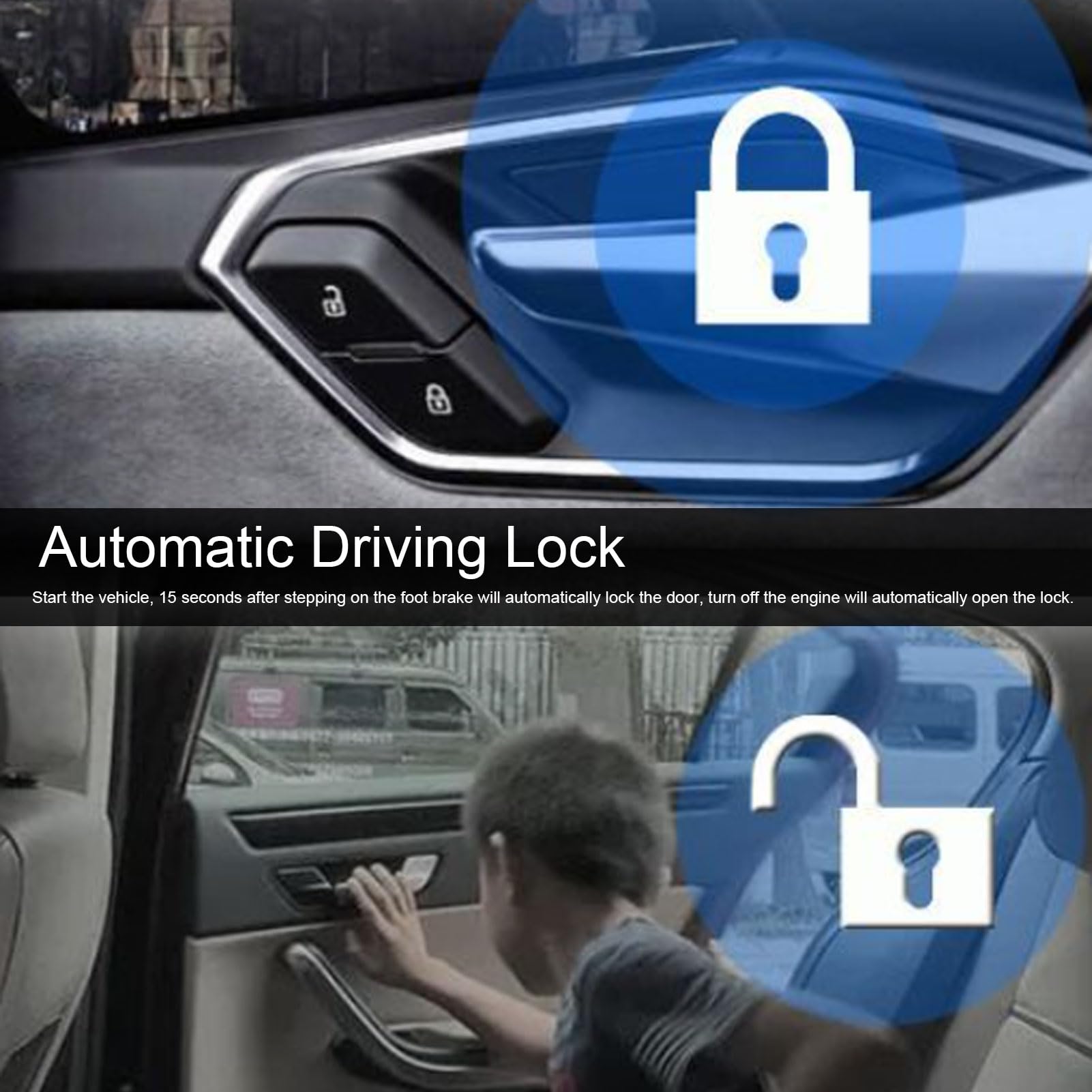 Système de Démarrage Antivol à Un Bouton pour Voiture, Contrôle de Conduite Sûr Universel pour la Protection de sécurité du Moteur D'entrée sans clé, 12 Pièces