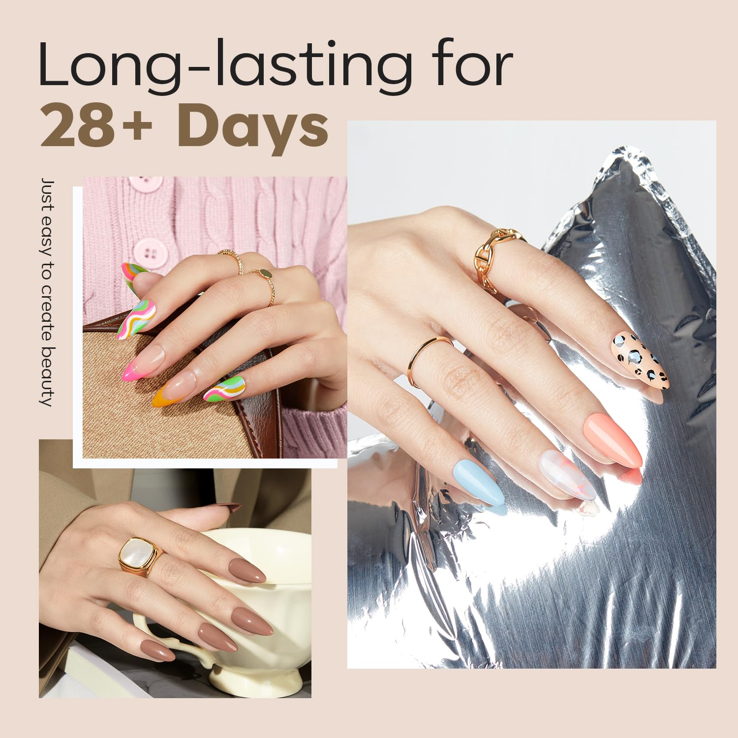 Modelones Medium Almond Nail Tips - Image 2