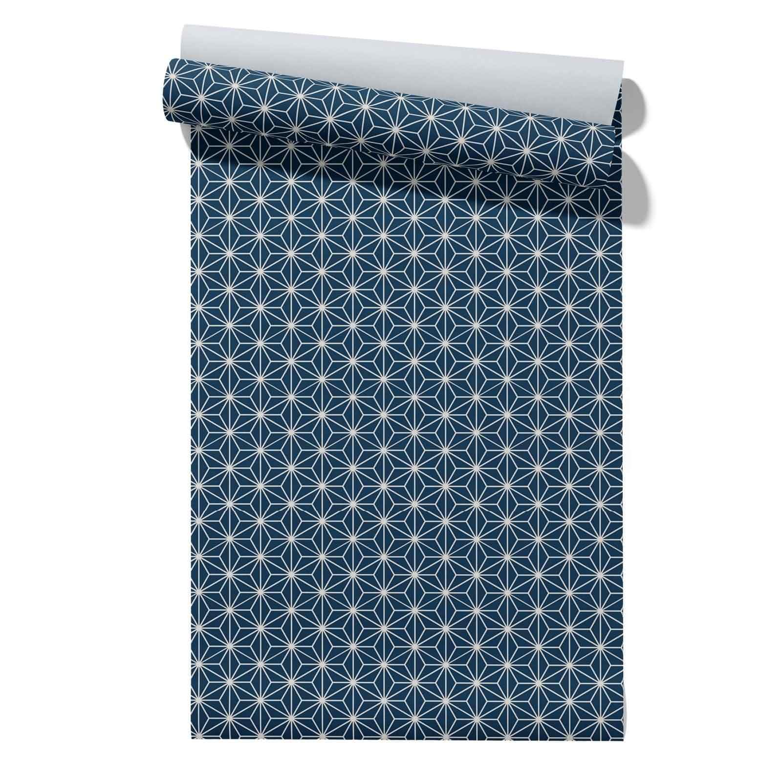 CEVAN Designer Wallpaper for Living Room Drawer Liner On Roll Geometric Art Japanese Style, Simple and Elegant 45x200cm